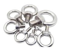 Golfari 1 pz M3M4M5M6M8M10M12M14M16M18M20M24 304 Bullone ad occhiello di sollevamento marino in acciaio inossidabile Vite Anello Foro anello for cavo Corda(M8x20mm)