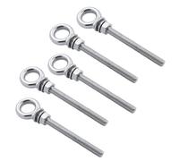 Golfari Bullone ad occhiello di sollevamento a spalla lunga in acciaio inossidabile 316 da 5 pezzi con dado M6 M8 M10 for fune metallica(M10x100)