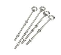 Golfari Bullone ad occhiello esteso lungo 20-300MM in acciaio inossidabile 304 filettatura metrica M4-M20 Vite di sollevamento con dado e rondella(M8X160mm)