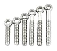 Golfari Bullone di collegamento ad anello M5 M6 M8 304 in acciaio inossidabile Occhio di pesce Vite con foro scorrevole Vite articolata Vite a nodo Bullone Per Sollevamento(M8x150mm 1pcs)