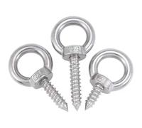 Golfari per carichi pesanti 10 Pz 304 In Acciaio Inox Occhiello di Sollevamento Vite Anello Golfare Bulloni di Aggancio Legno End Anello Occhiello Ganci Autofilettanti M4- M12)(100mm,M10)