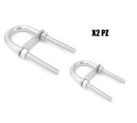 GOLFARO ANELLO DI TRAINO A "U" CAVALLOTTO DIAMETRO 12MM 2PEZZI COPPIA