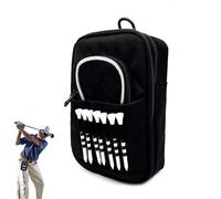 Golfball Tasche - Robuste Golf Zubehörtasche Mit Mehreren Fächern, Praktischer Organizer Für Golftees Bälle | Kompakte Golftasche Mit Front Tee Halter, Ideal Für Herren Damen Auf Dem Platz