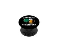 Golfer Drinking My Green Fees Beer Humor PopSockets PopGrip Adesivo