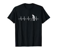 Golfer Heartbeat Line - Golf Lover Golf Player Maglietta