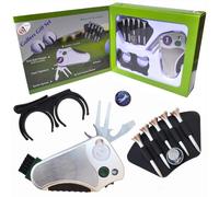 golfer' S Best Golf Gift set: tool - Stroke Counter, Divot Tool riparazione, spazzola, tacchetto tenditore, club Groove Cleaner - idea regalo per uomo donna