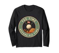 Golfista del Ringraziamento - Tee Time Before Pie Time Maglia a Manica