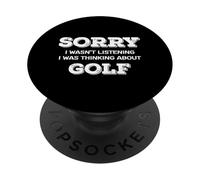 Golfista Mi dispiace non ascoltare stava pensando al golf PopSockets PopGrip Adesivo