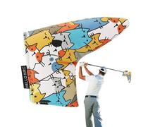 Golfkopf Abdeckung Katze Comic - Kreative Driver Schutzhülle aus Kunstleder, Wasserabweisend und Stoßfest, Langlebiger Begleiter für Schlägerkopf | Sport Männer Frauen Freizeit Golfspiel