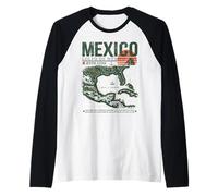 Golfo del Messico | Golfo de México Forever 1550 Retro Vecchia Mappa Maglia con Maniche Raglan