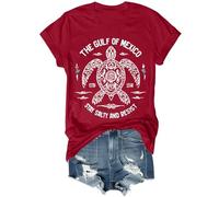 Golfo del Messico T Shirt Donna Uomo Il Golfo del Messico Stay Salty and Resist Sea Turtle Shirt, Porpora, XXL