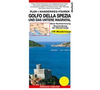 Golfo della Spezia und das Untere Magratal. Plan. Wanderweg-Führer, 170 Wanderwege. Maßtab 1:25.000