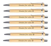 Golgner 25 penne a sfera in legno, con carta a forma di cuore, regalo di addio per colleghi, insegnanti, amici