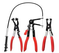 Golgner pcs Set di pinze per fascette stringitubo, pinze per fascette elastiche, pinze per fascette stringitubo con collo dritto, per strumenti di riparazione auto, riparazioni automobilistiche