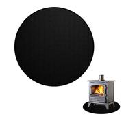 Golgner Tappetino ignifugo 100 cm rotondo, Tappetino antincendio, Tappeto per griglia, Tappetino per braciere in foglio di alluminio in fibra di vetro, per erba pavimento terrazza campeggio