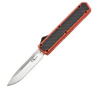 Golgoth G11C5 Arancione. Coltello automatico OTF lama in acciaio D2 manico in alluminio arancione e