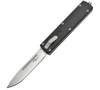 Golgoth G12 coltello automatico lama drop point acciaio D2 manico in alluminio
