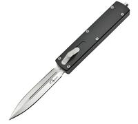 Golgoth G12DT coltello automatico lama a doppio taglio acciaio D2 manico in alluminio