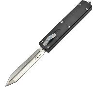 Golgoth G12G+ coltello automatico lama gladio a doppio taglio acciaio D2 manico in alluminio