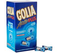 Golia Activ Plus Caramelle al Gusto Menta, Caramelle Balsamiche al Mentolo e Eucaliptolo, Formato Monopezzo, Box da 180 pezzi Incartati Singolarmente