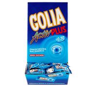 Golia Activ Plus Caramelle al Gusto Menta, Caramelle Balsamiche al Mentolo e Eucaliptolo, Formato Monopezzo, Box da 180 pezzi Incartati Singolarmente
