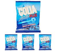 Golia Activ Plus, Caramelle Balsamiche, Freschezza Balsamica, Mentolo e Eucaliptolo, Senza Zucchero, Ripieno di Sciroppo Balsamico, Busta da 90g (Confezione da 4)