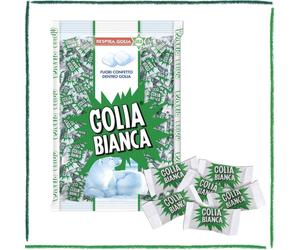 Golia Caramella Dura Balsamica Bianca Gusto Menta e Liquirizia in Busta 1Kg