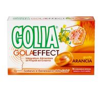 Golia Gola Effect Integratore Alimentare per la gola Arancia, 16 caramelle