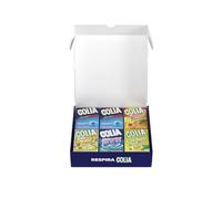 Golia Winter Box, Confezione Speciale da 12 Astucci Misti di Caramelle Dure, Gusto Menta, Frutta C Agrumi, Multivitamin, Defensive, Erbe Alpine, Senza Zucchero, Senza Glutine, Fonte di Vitamine e Zinco, Ideale come Regalo, Festa, Compleanni