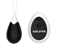 GOLIATE Helios Uovo Vibrante Telecomandato Senza Fili Ricaricabile Resistente all’Acqua per Donne e la Coppia - Piacere Anale e Vaginale Design, Discreto, Silicone Medico, 10 Modalità, Garanzia