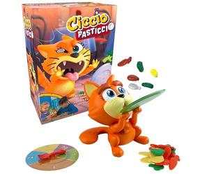 Goliath - CICCIO PASTICCIO - Gioco da Tavolo per Bambini dai 4 Anni - Gioco d'Azione con Gatto - Stimola Riflessi e Attenzione - per 2-4 Giocatori -Partite da 20 Minuti - Versione in Italiano