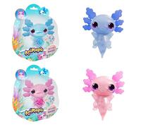 Goliath Animagic Let's Glo Axolotl – pesciolino galleggiante che si illumina in acqua – rosa/azzurro