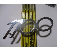 GOLIATH Hansa 1100 Espresso Targhetta Segno Cromo Segni Cromato s82