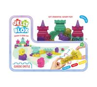 Goliath - JELLY BLOX - Castello della Principessa 45 Pezzi - Squishy Mattoncini Sensoriali - 2 Principesse + Cavaliere + Cavallo - 100% Senza Bobo - Giochi di Costruzione per Bambini 2+ Anni