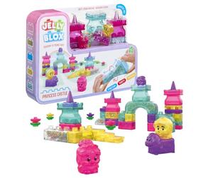 Goliath - JELLY BLOX - Castello della Principessa 45 Pezzi - Squishy Mattoncini Sensoriali - 2 Principesse + Cavaliere + Cavallo - 100% Senza Bobo - Giochi di Costruzione per Bambini 2+ Anni