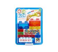 Jelly blox - set 10 blocchi morbidi e colorati per bambini 2+