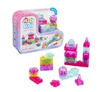 Goliath - JELLY BLOX - Squish Castle 18 pezzi - Mattoncini sensoriali per castello - Torri + 2 personaggi - Squishy e blocchi morbidi - Giochi di costruzione per bambini dai 2 anni