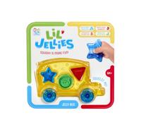 Goliath - Lil’ Jellies Jelly Bus - Veicolo su Ruote per apprendimento precoce - Forme da Inserire + mattoncini Squishy sensoriali da Toccare - Forme per Imparare, abilità motorie - dai 6 Mesi