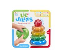 Goliath LIL’ JELLIES Jelly Stacker - Giocattolo Impilabile e Rotolante per Bambini - Anelli Sensoriali Squishy, Base a Dondolo, Colori e Forme - Sviluppo Motorio - Dai 6 Mesi