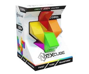 Goliath Nexcube Cobra - Un Rompicapo di Forme per Bimbi Ideale dai 6 Anni | 24 prismi colorati per oltre 100 creazioni differenti - animali o oggetti da inventare - gioco di riflessione
