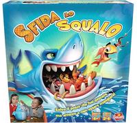Goliath - SFIDA LO SQUALO - Gioco da Tavolo Interattivo per Bambini dai 4 Anni - Gioco d’Azione e Riflessi - Pesca e Sorprese - Senza Batterie - Regalo Divertente - 2-4 Giocatori - 5 Min