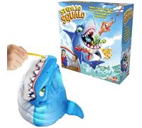 Goliath - SFIDA LO SQUALO - Gioco da Tavolo Interattivo per Bambini dai 4 Anni - Gioco d’Azione e Riflessi - Pesca e Sorprese - Senza Batterie - Regalo Divertente - 2-4 Giocatori - 5 Min