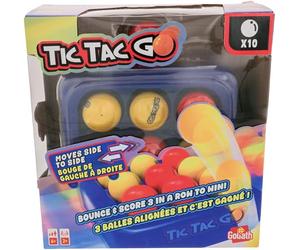 Goliath Tic Tac Go - Un Gioco di Abilità con Tabellone Mobile dai 6 Anni | Lanciate le palline per allineare 3 colori uguali - divertimento assicurato per adulti - per 2 giocatori