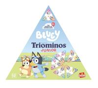 Goliath - Triominos Junior Bluey - Gioco di Domino Triangolare Bambini | Abbina colori e numeri con Bluey e Bingo - 36 tessere colorate - gioco educativo per la famiglia dai 3 anni - 2 a 4 giocatori