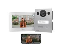 GOLIATH® Videocitofono 2 Fili [SCHERMO DA 7 POLLICI] - Video citofono con telecamere esterne - Kit Videocitofono con Apriporta - Videocitofoni monofamiliare - Antivandalo e impermeabile - Da incasso