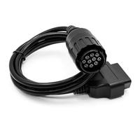 Goliton Cavo diagnostico OBD2 a 10 poli di ricambio per BMW ICOM D Modulo Cavo OBD 10 poli compatibile con BMW Moto Strumenti diagnostici