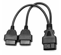 Goliton OBD2 OBD II Splitter Estensione Y J1962 16 Pin Cavo Maschio a Doppio Femmina Cavo Adattatore