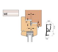 Goll Guarnizione per finestra AFK2037 / collare corto bianco