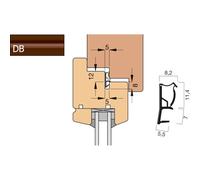 Goll Guarnizione per finestra AFK2037 / collare corto marrone scuro