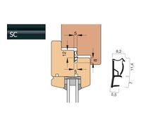 Goll Guarnizione per finestra AFK2037 / collare corto nero
